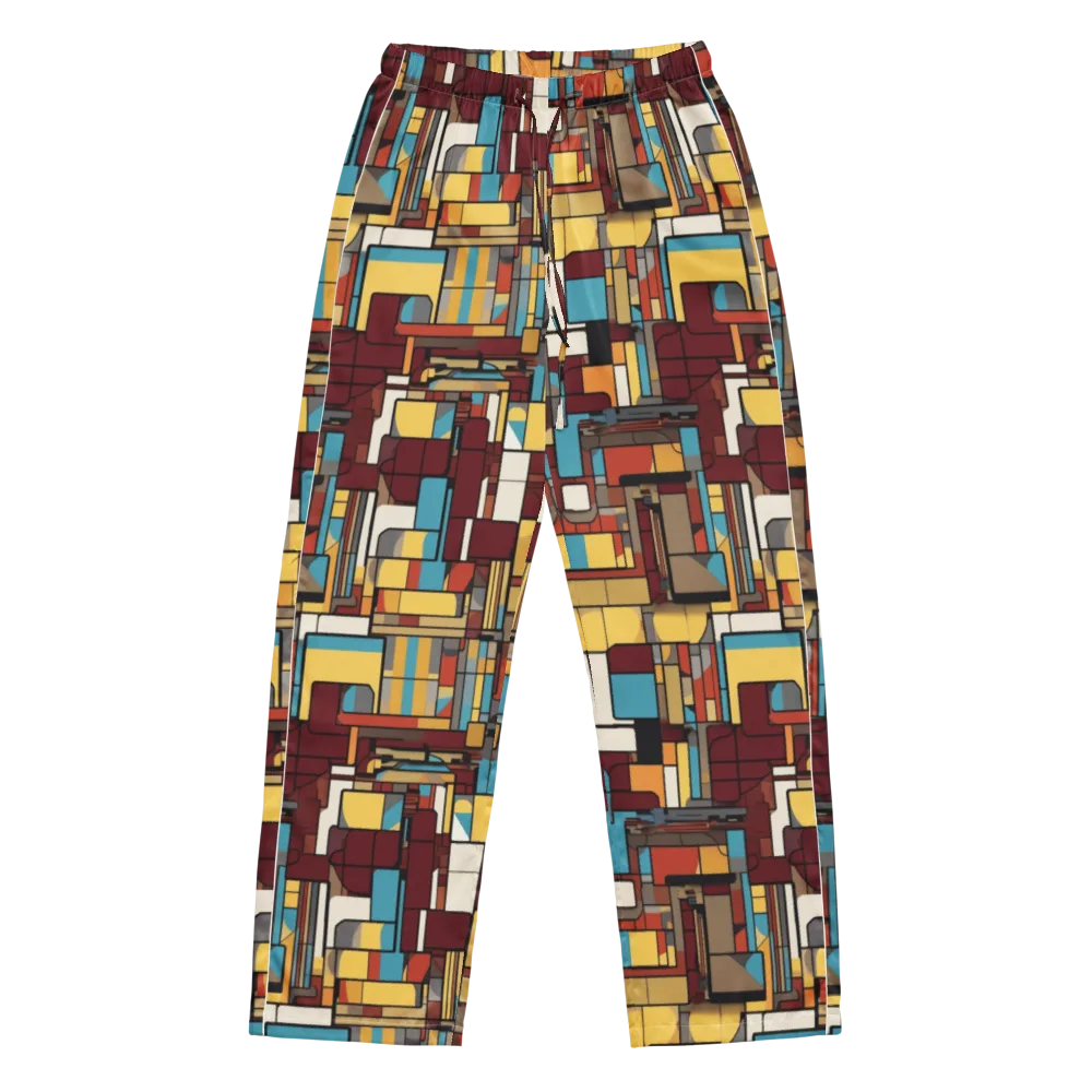 Bauhaus Circuit on Women's Pajama Pants — Front