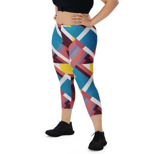 Chromatic Construct on a Capri Leggings