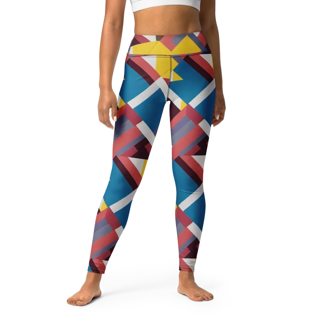 Chromatic Construct on Yoga Leggings — Front