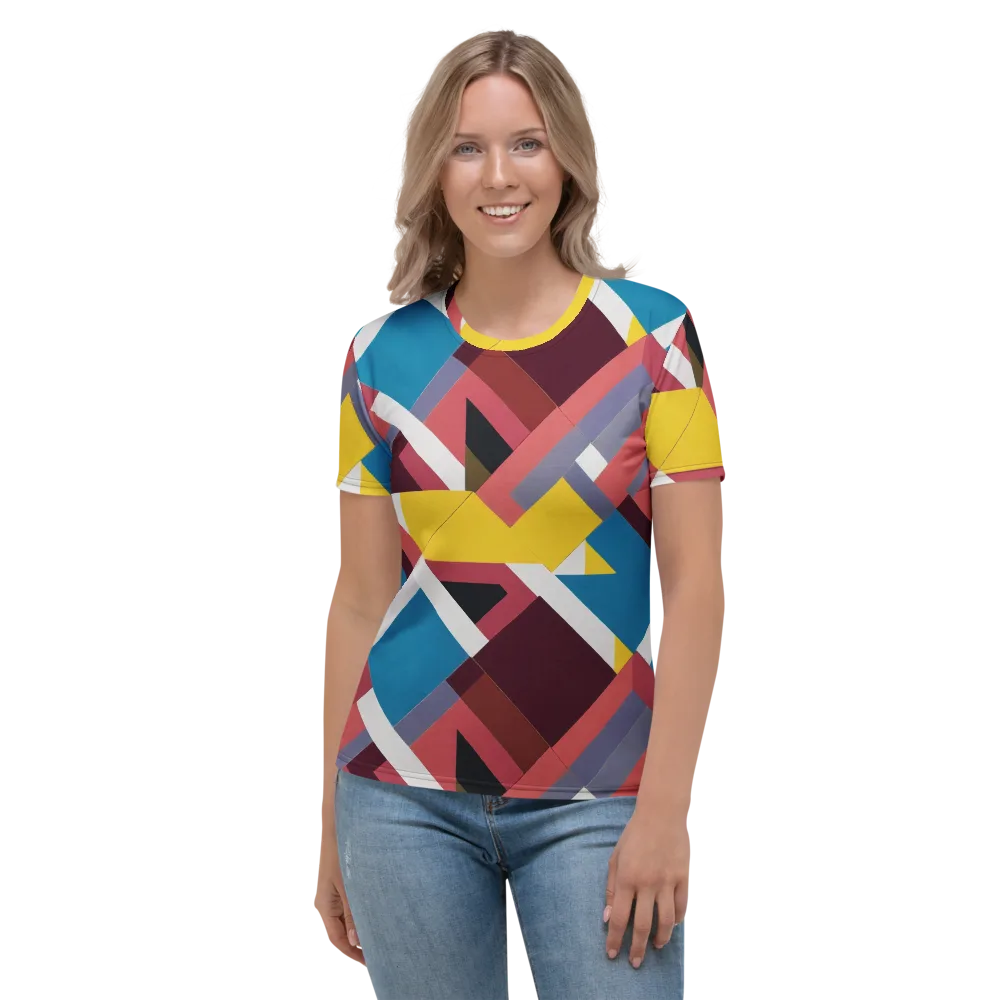 Chromatic Construct on Women's Crew Neck T-Shirt — Front