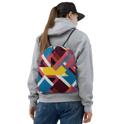 Chromatic Construct on a Drawstring Bag