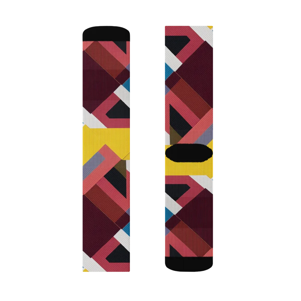 Chromatic Construct on Socks — Right Sock