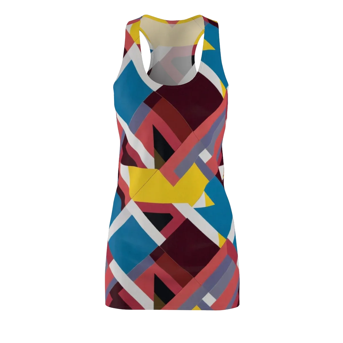 Chromatic Construct on Racerback Dress — Front