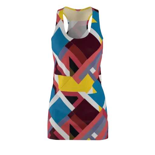 Chromatic Construct on a Racerback Dress