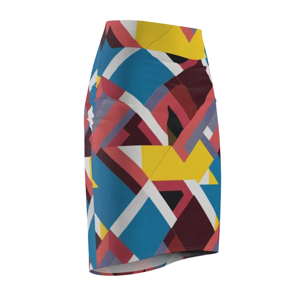 Chromatic Construct on Pencil Skirt — Front Side