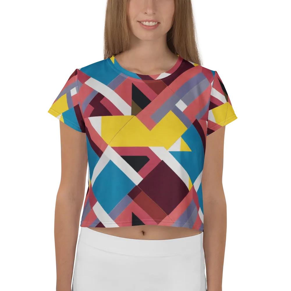 Chromatic Construct on Crop Tee — Front