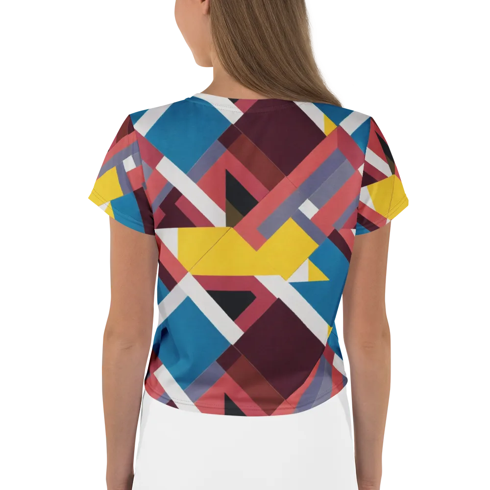 Chromatic Construct on Crop Tee — Back