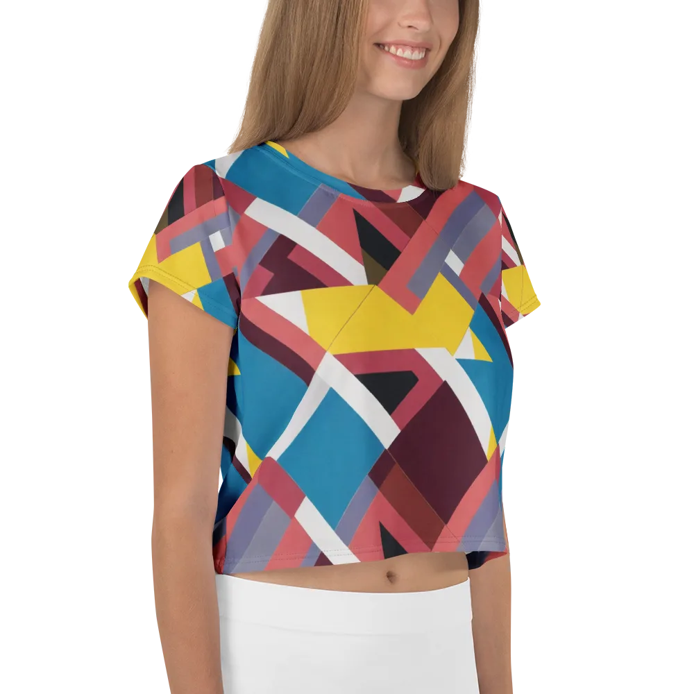 Chromatic Construct on Crop Tee — Right