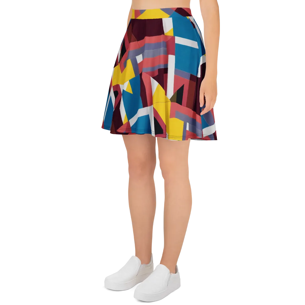 Chromatic Construct on Skater Skirt — Left