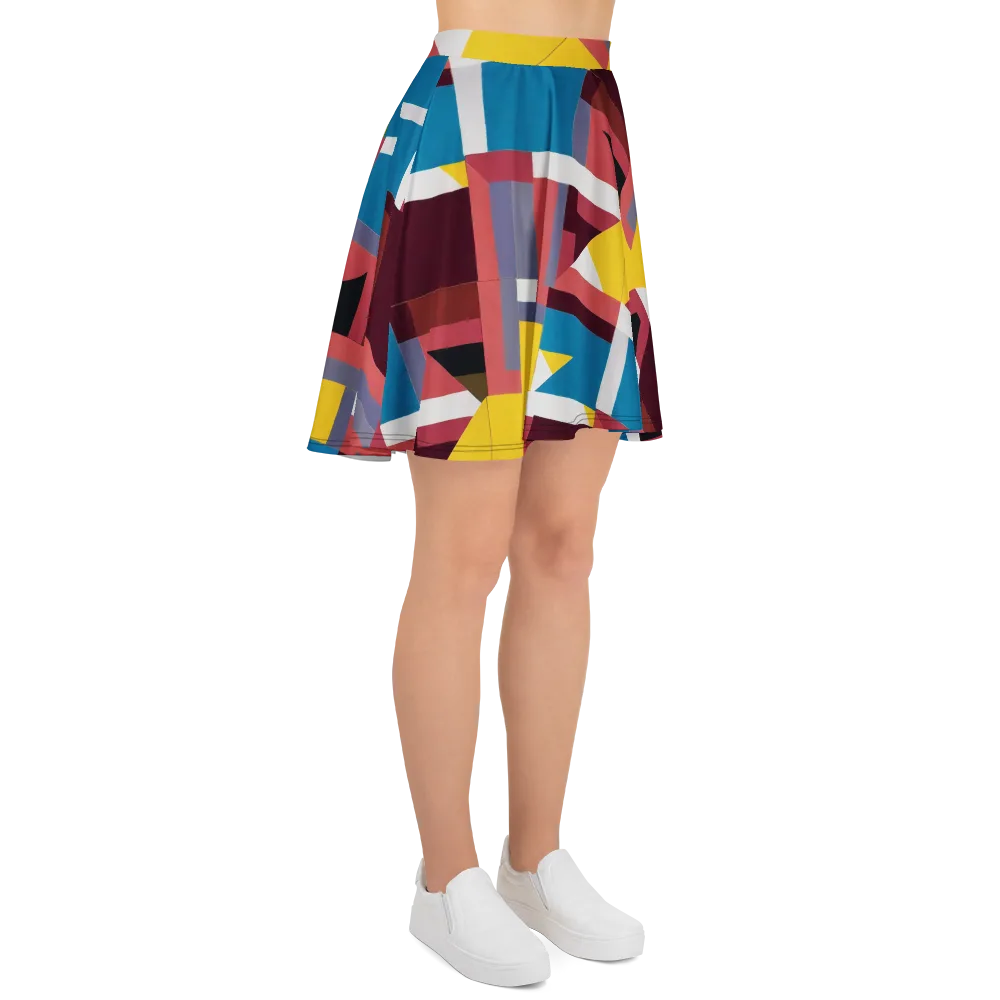 Chromatic Construct on Skater Skirt — Right