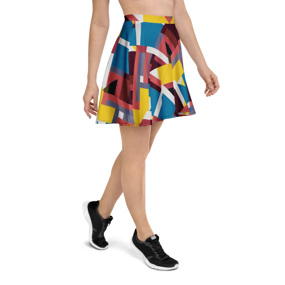 Chromatic Construct on Skater Skirt — Right