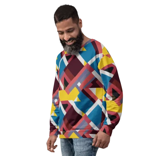 Chromatic Construct on a Sweatshirt