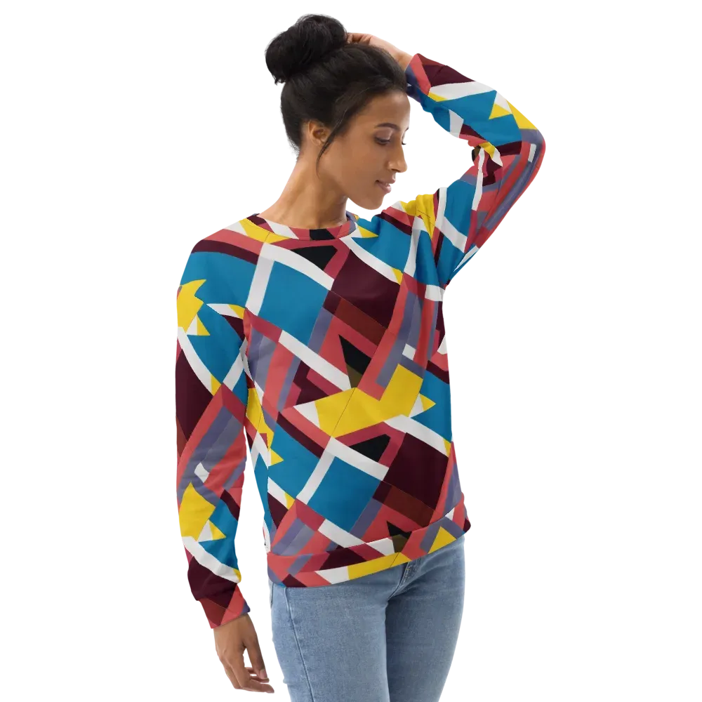 Chromatic Construct on Sweatshirt — Right Front