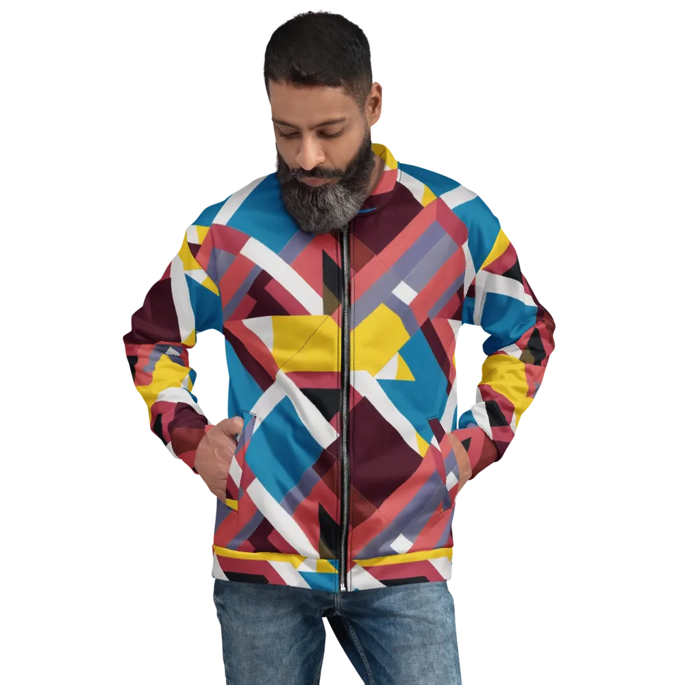 Chromatic Construct on Bomber Jacket — Front