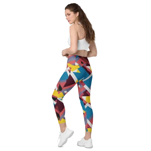 Chromatic Construct on a Leggings with Pockets