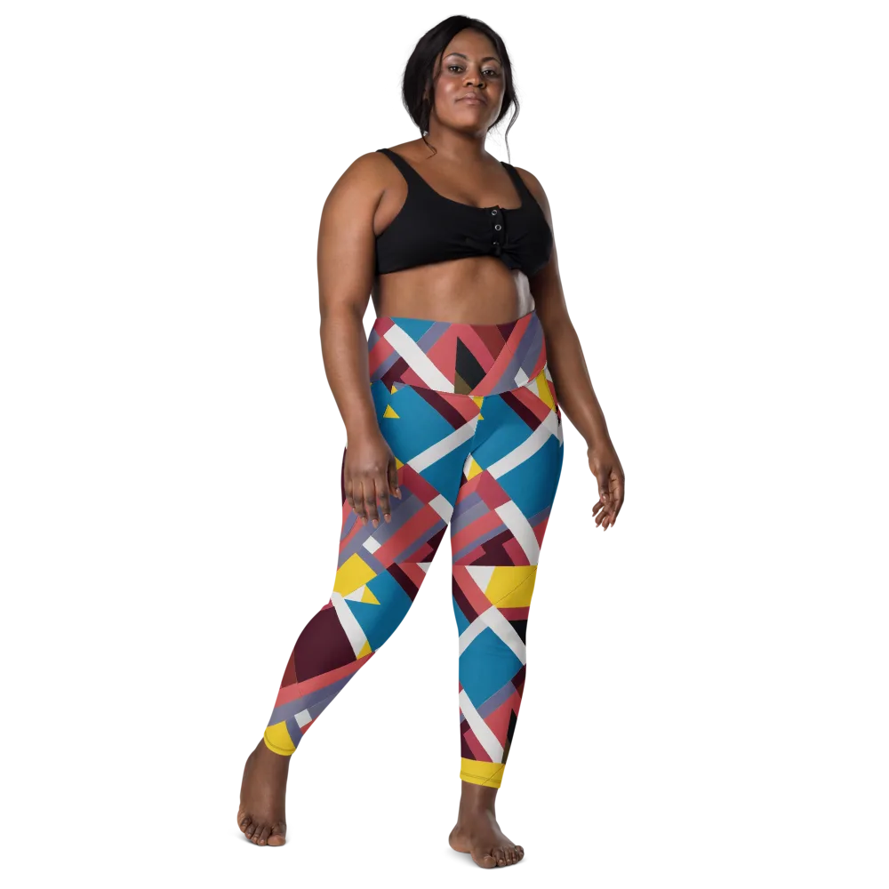 Chromatic Construct on Leggings with Pockets — Front