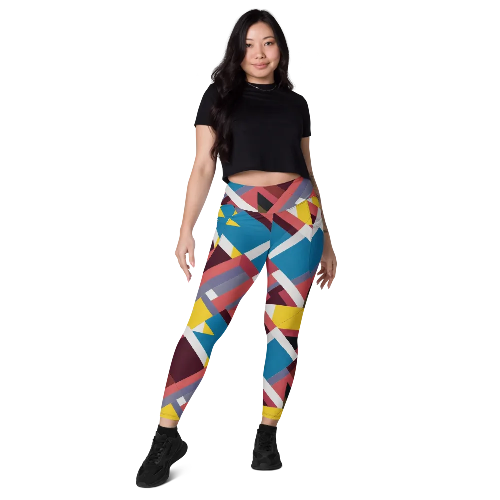 Chromatic Construct on Leggings with Pockets — Front