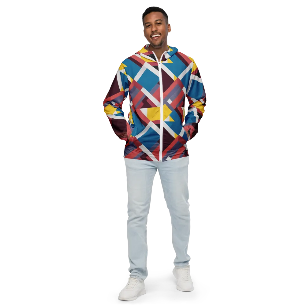 Chromatic Construct on Men's Windbreaker — Front