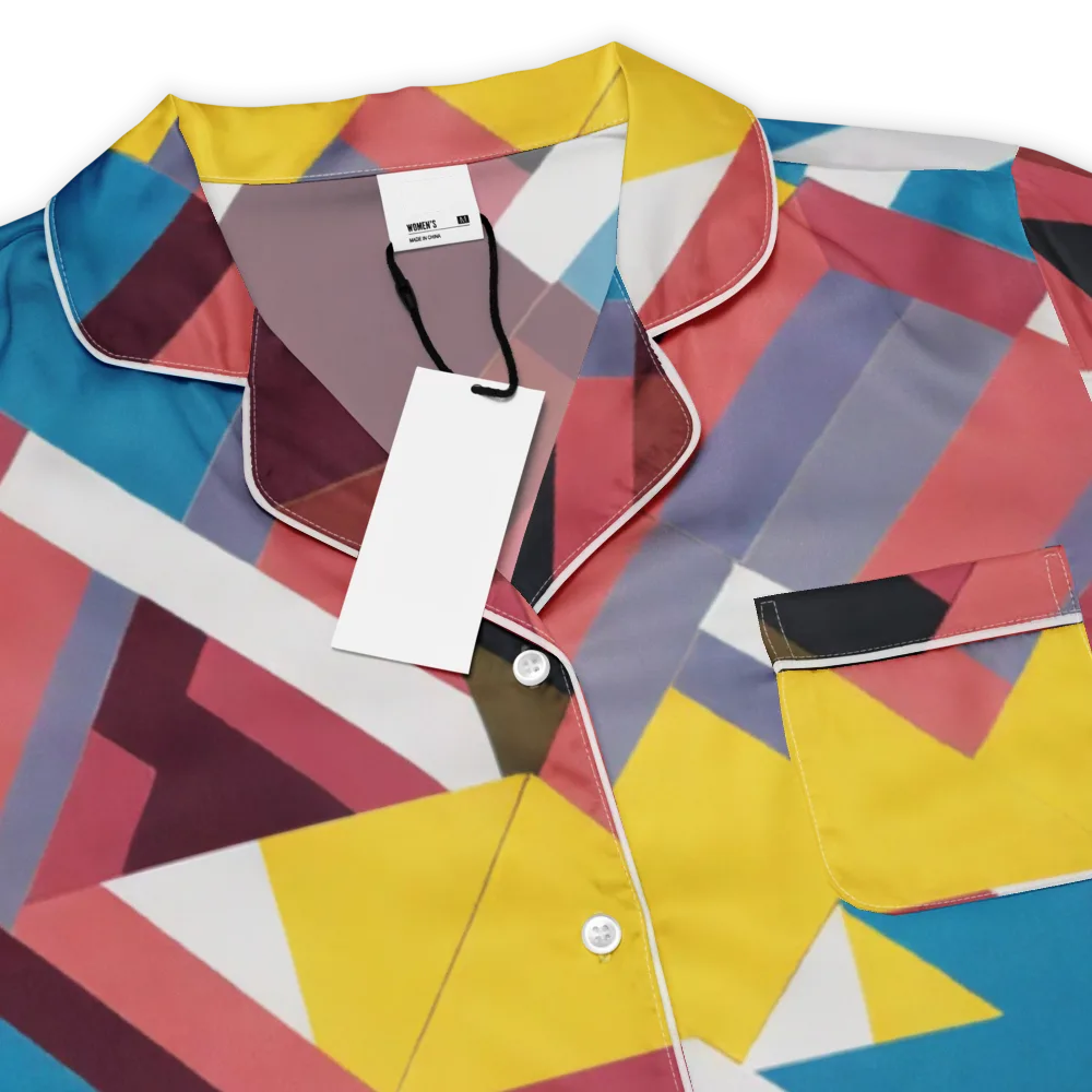 Chromatic Construct on Women's Short Sleeve Pajama Top — Product details