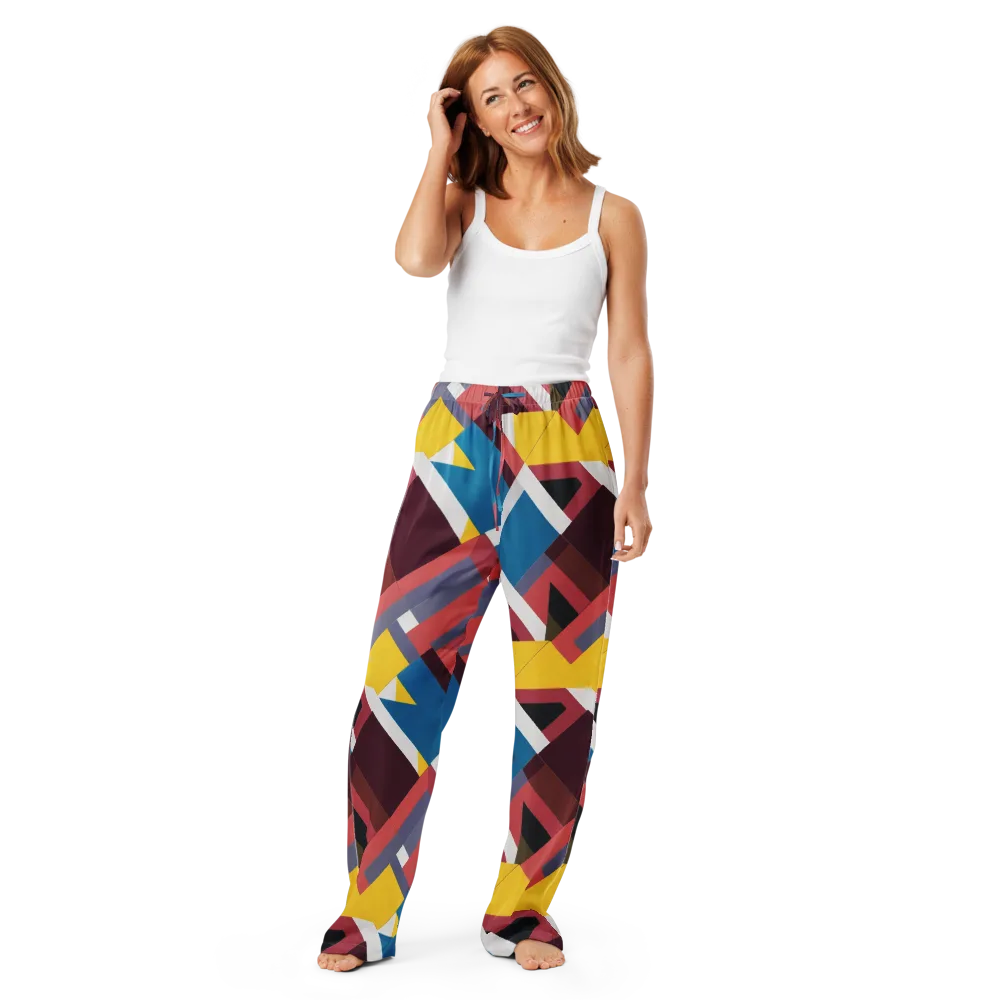 Chromatic Construct on Women's Pajama Pants — Front