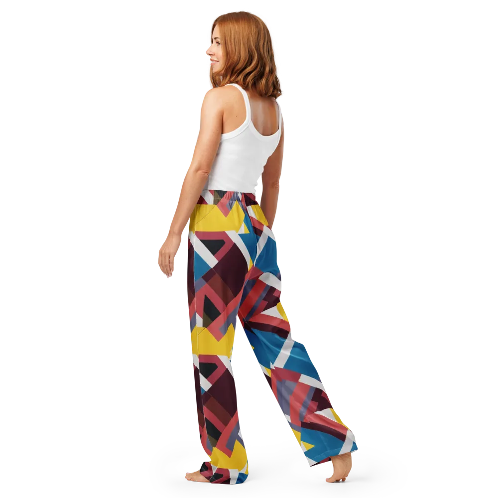 Chromatic Construct on Women's Pajama Pants — Back