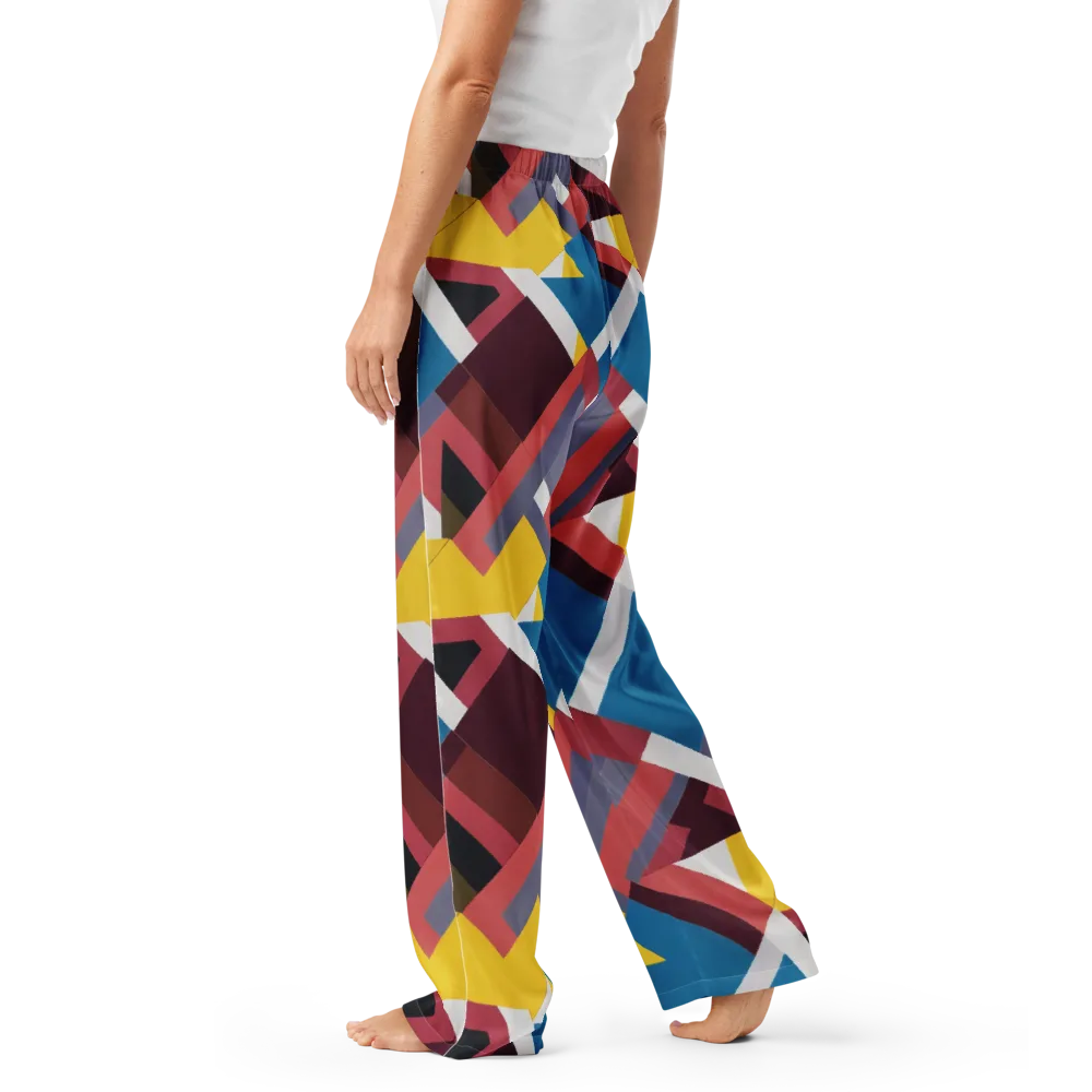Chromatic Construct on Women's Pajama Pants — Left