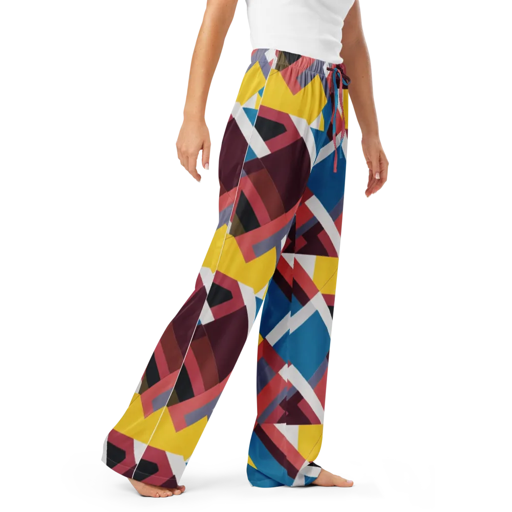 Chromatic Construct on Women's Pajama Pants — Right Front