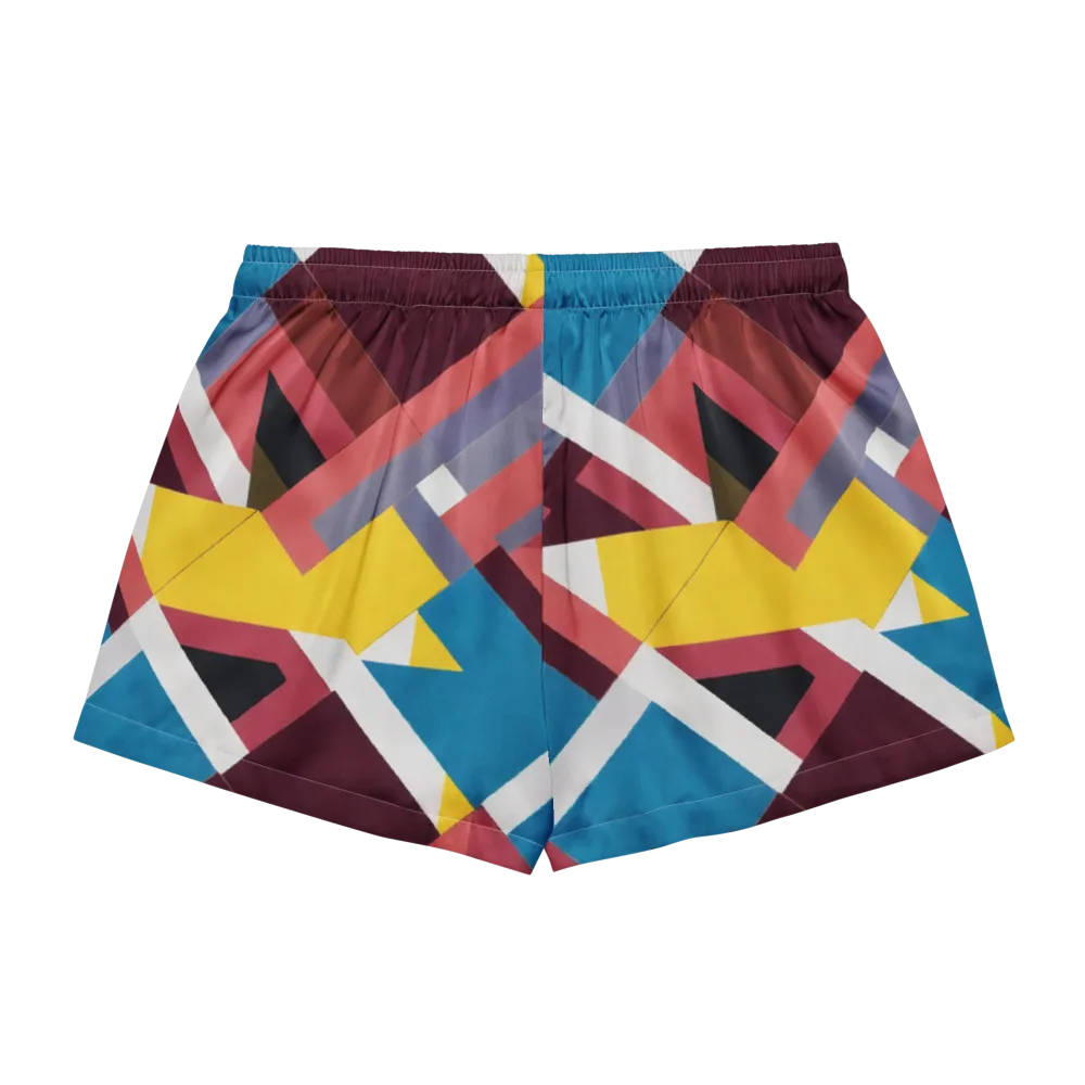 Chromatic Construct on Women's Pajama Shorts — Back