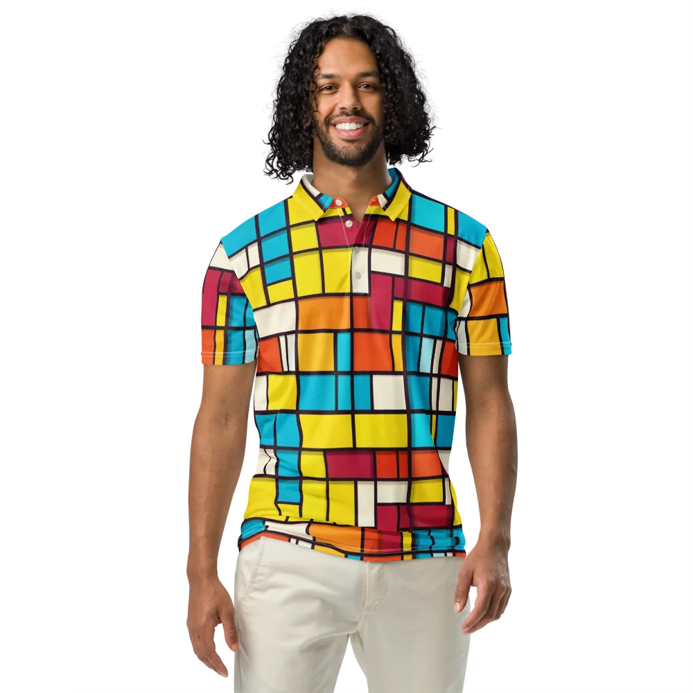 Primary Transit on Men's Slim Fit Polo Shirt — Front