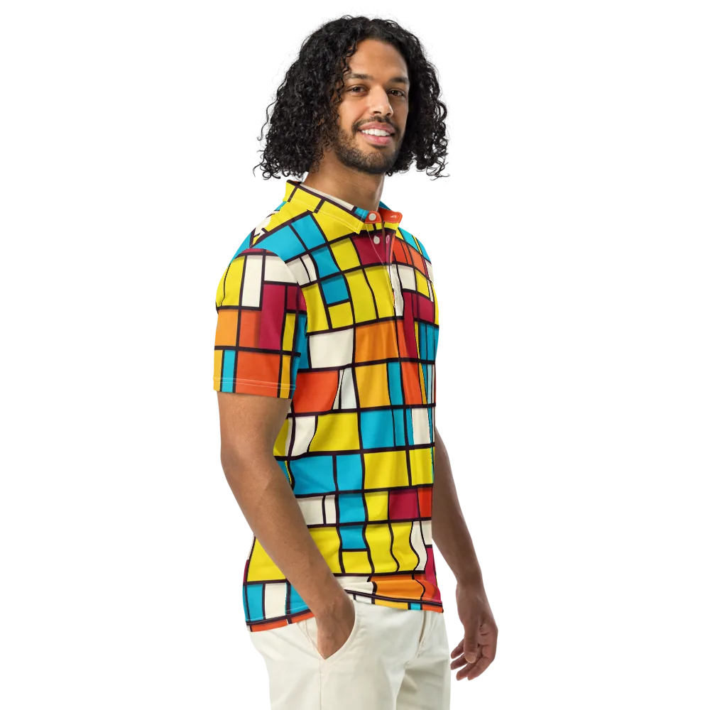 Primary Transit on Men's Slim Fit Polo Shirt — Right Front