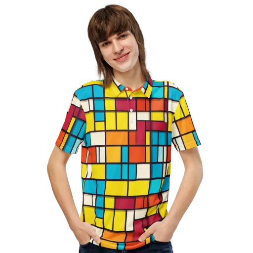 Primary Transit on a Men's Slim Fit Polo Shirt