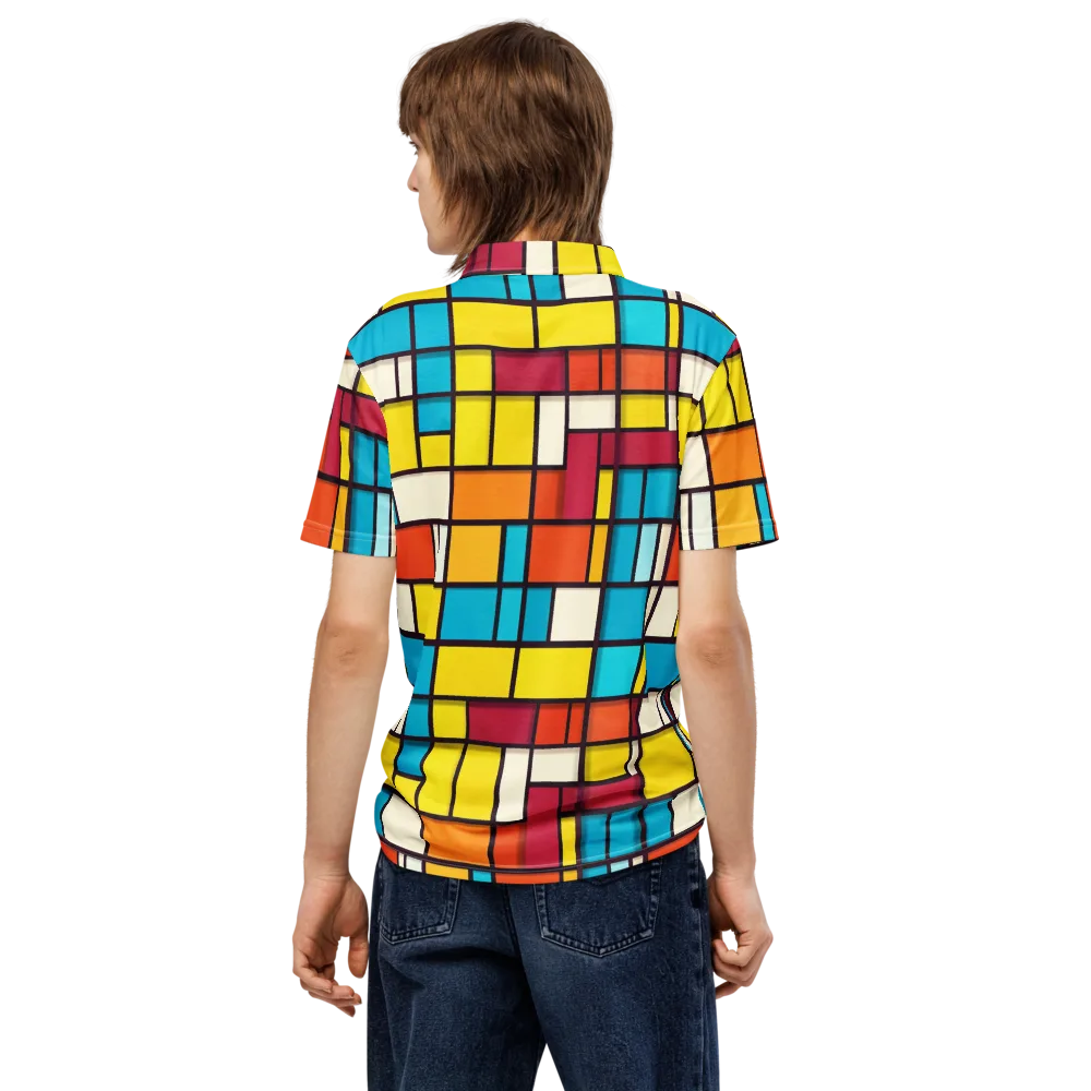 Primary Transit on Men's Slim Fit Polo Shirt — Back