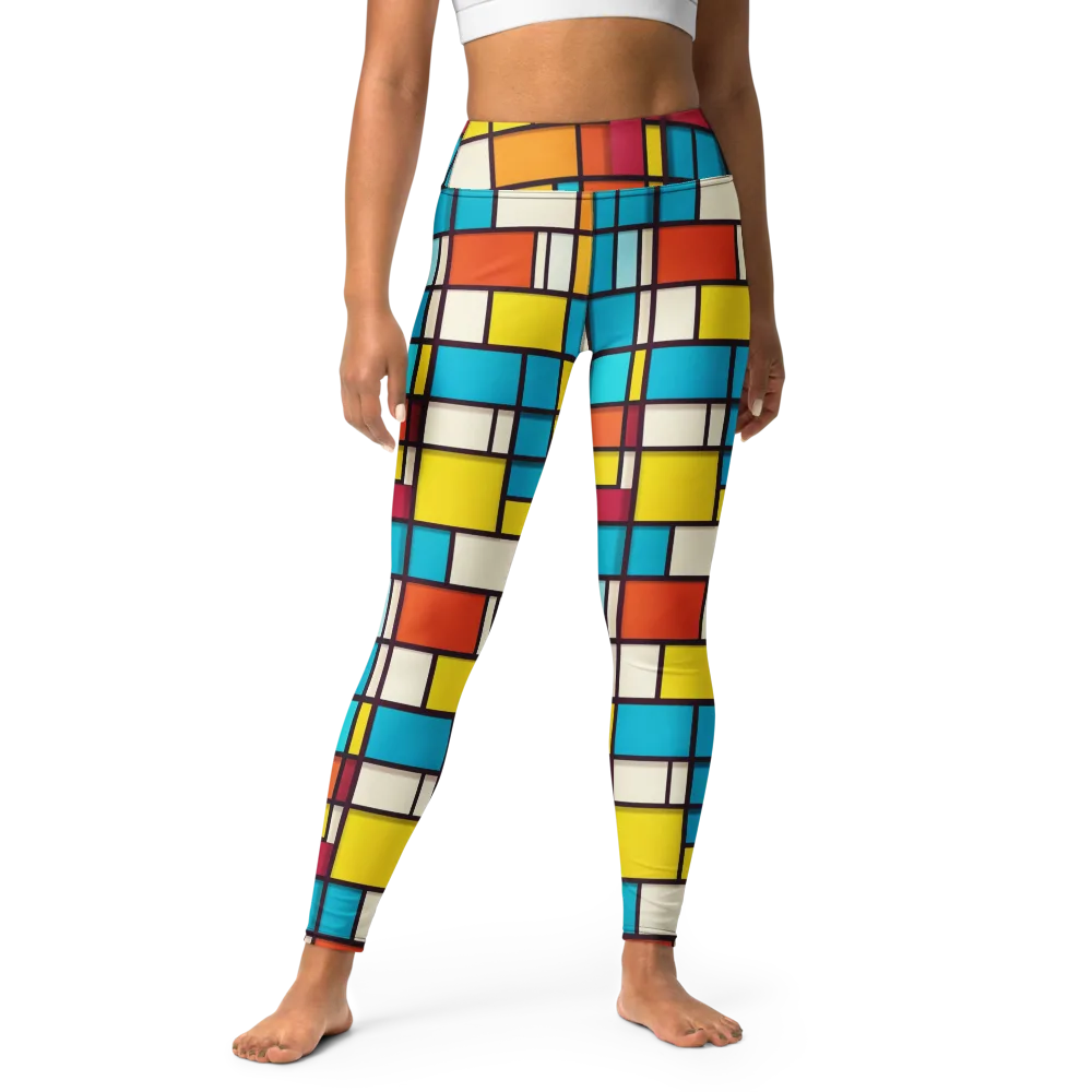 Primary Transit on Yoga Leggings — Front