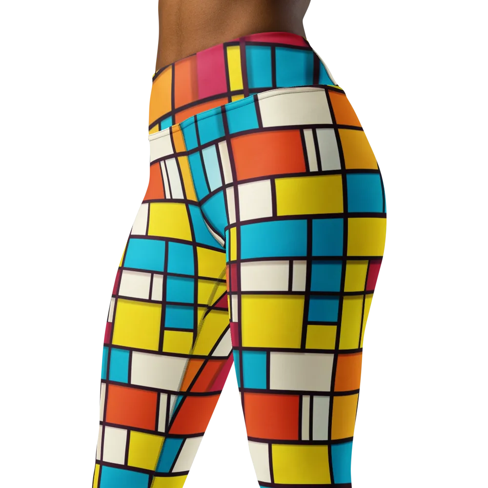 Primary Transit on Yoga Leggings — Left Front