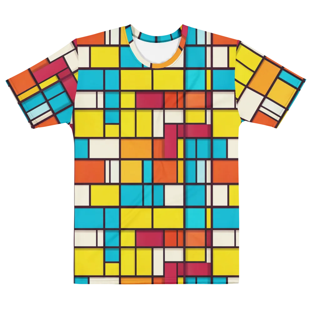 Primary Transit on Men's Cotton Crew Neck T-Shirt — Front