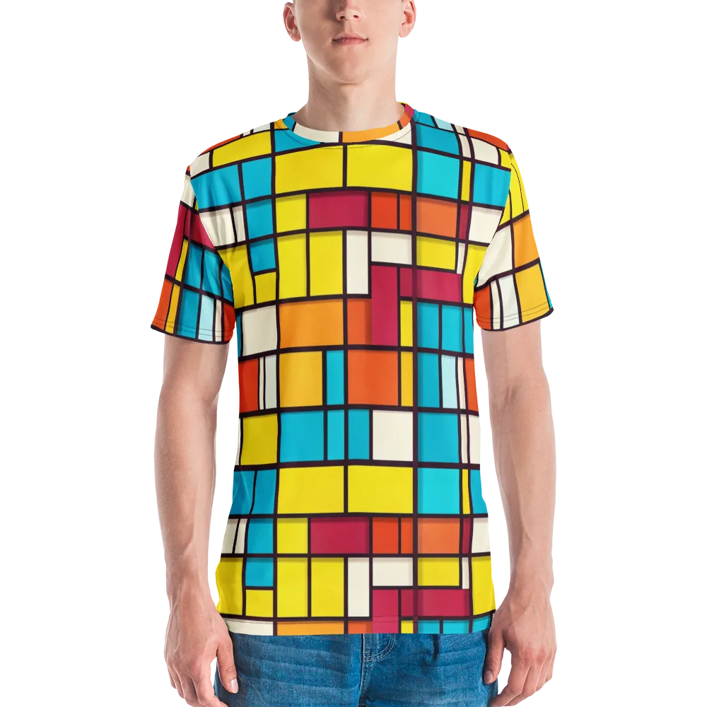 Primary Transit on Men's Crew Neck T-Shirt — Front