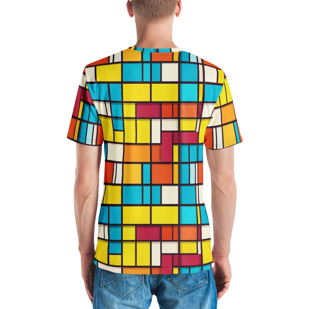 Primary Transit on Men's Crew Neck T-Shirt — Back