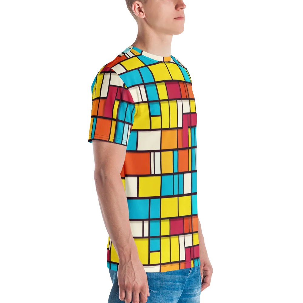 Primary Transit on Men's Crew Neck T-Shirt — Right