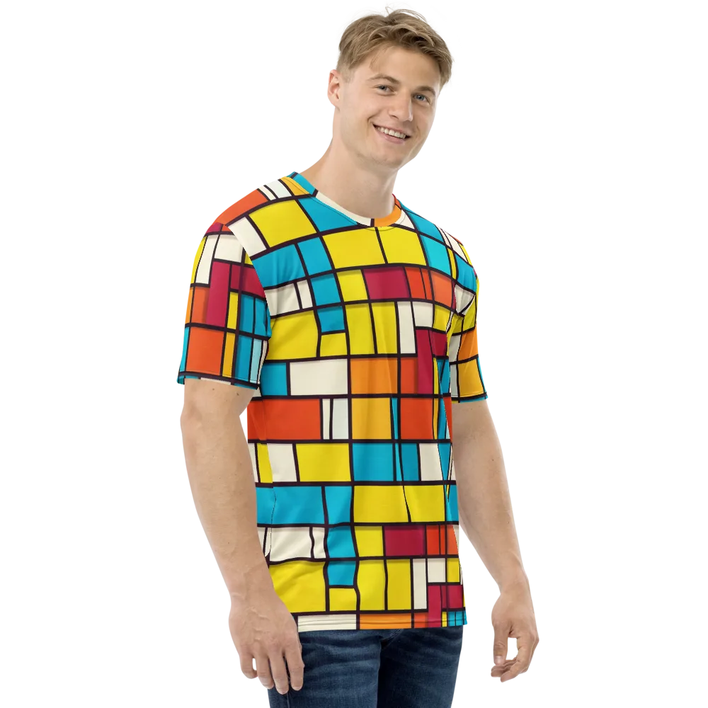 Primary Transit on Men's Crew Neck T-Shirt — Right