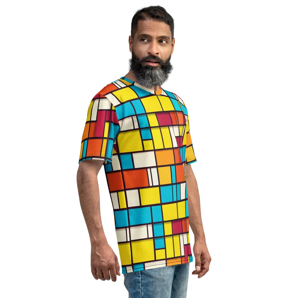 Primary Transit on Men's Crew Neck T-Shirt — Right
