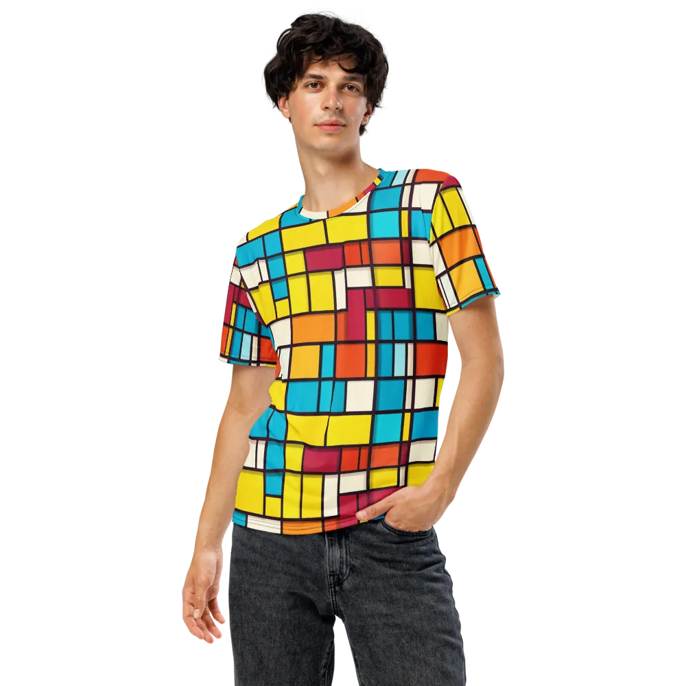 Primary Transit on Men's Crew Neck T-Shirt — Front