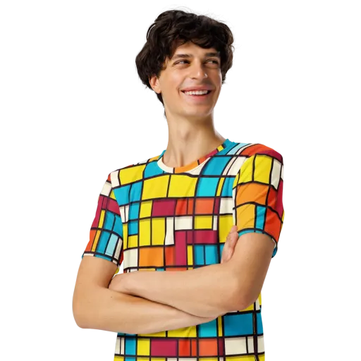 Primary Transit on a Men's Crew Neck T-Shirt