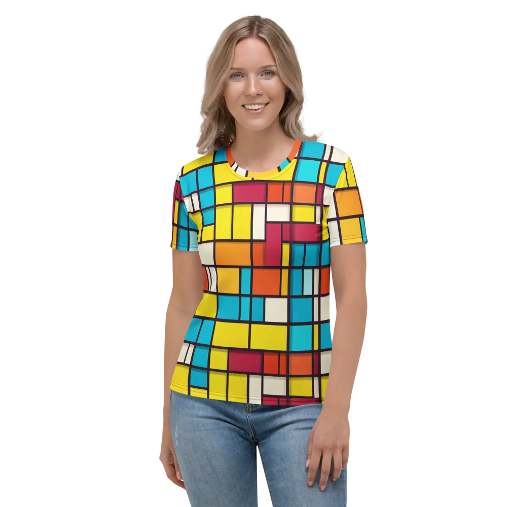 Primary Transit on Women's Crew Neck T-Shirt — Front