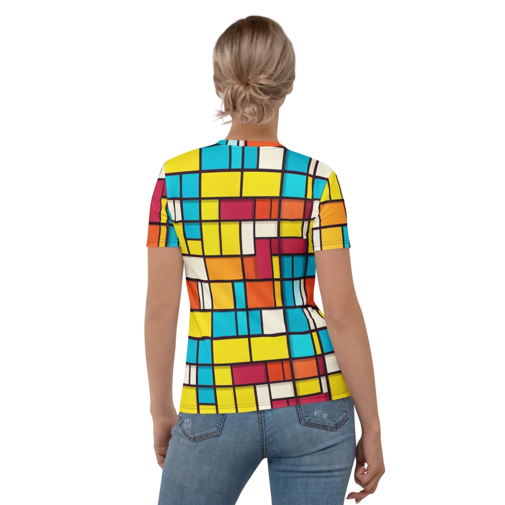 Primary Transit on Women's Crew Neck T-Shirt — Back