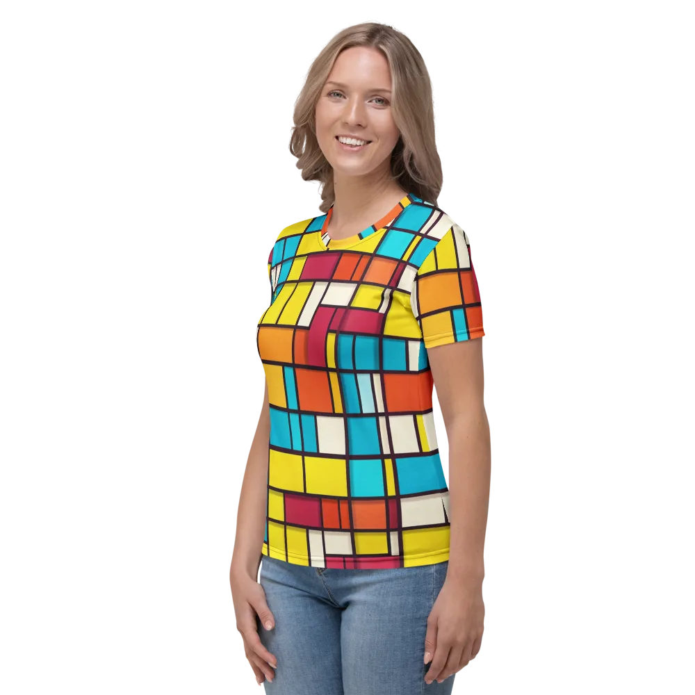 Primary Transit on Women's Crew Neck T-Shirt — Left