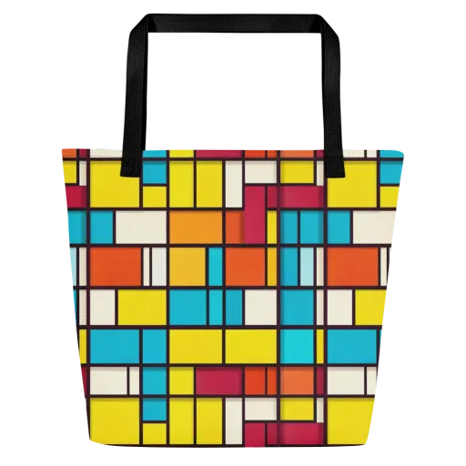 Primary Transit on a Large Tote Bag W/ Pocket