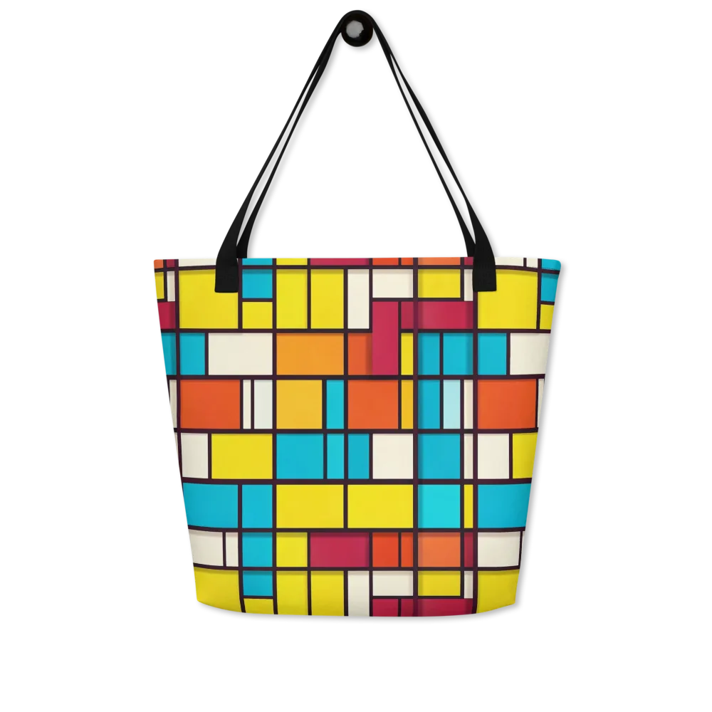 Primary Transit on Large Tote Bag W/ Pocket — Front