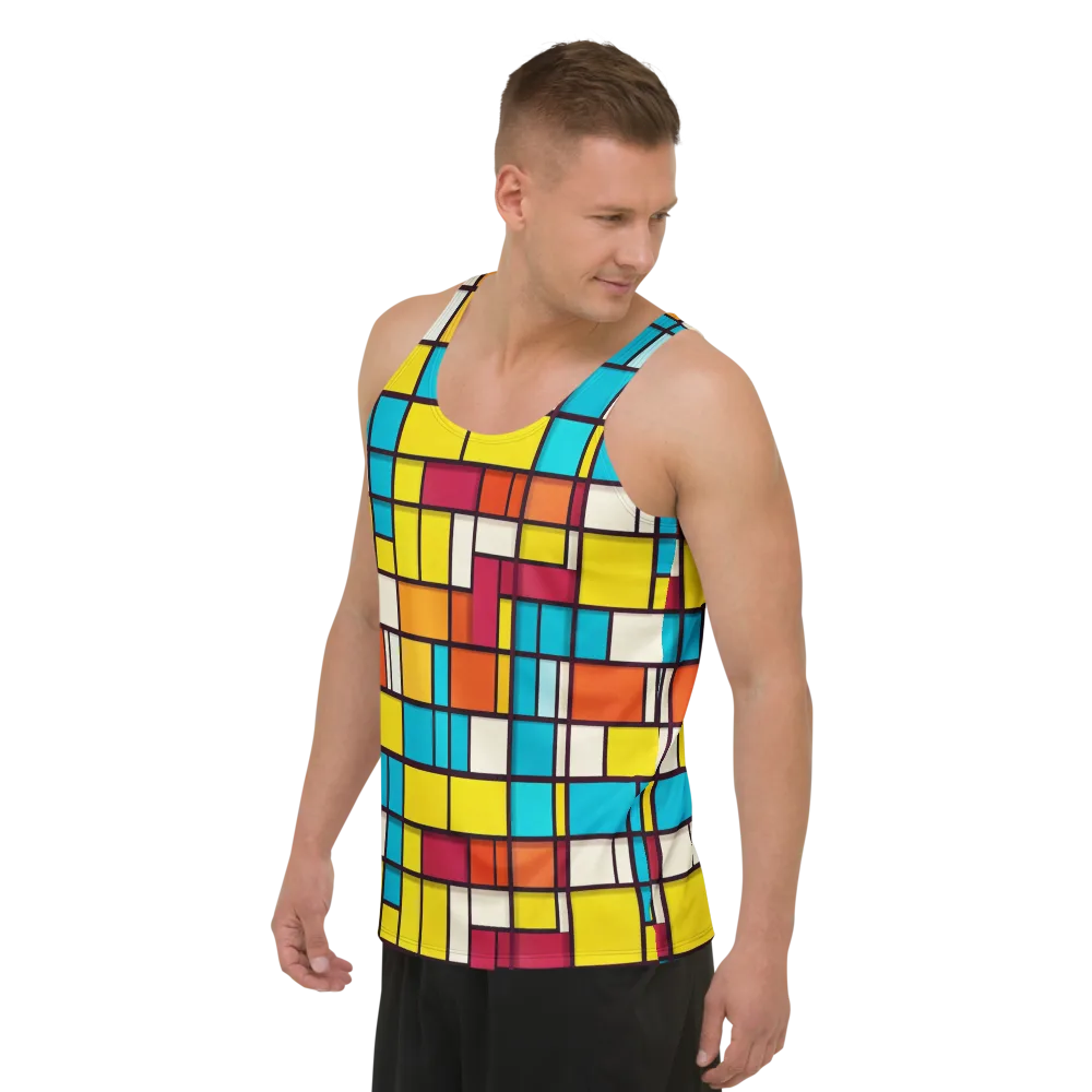 Primary Transit on Men's Tank Top — Left Front