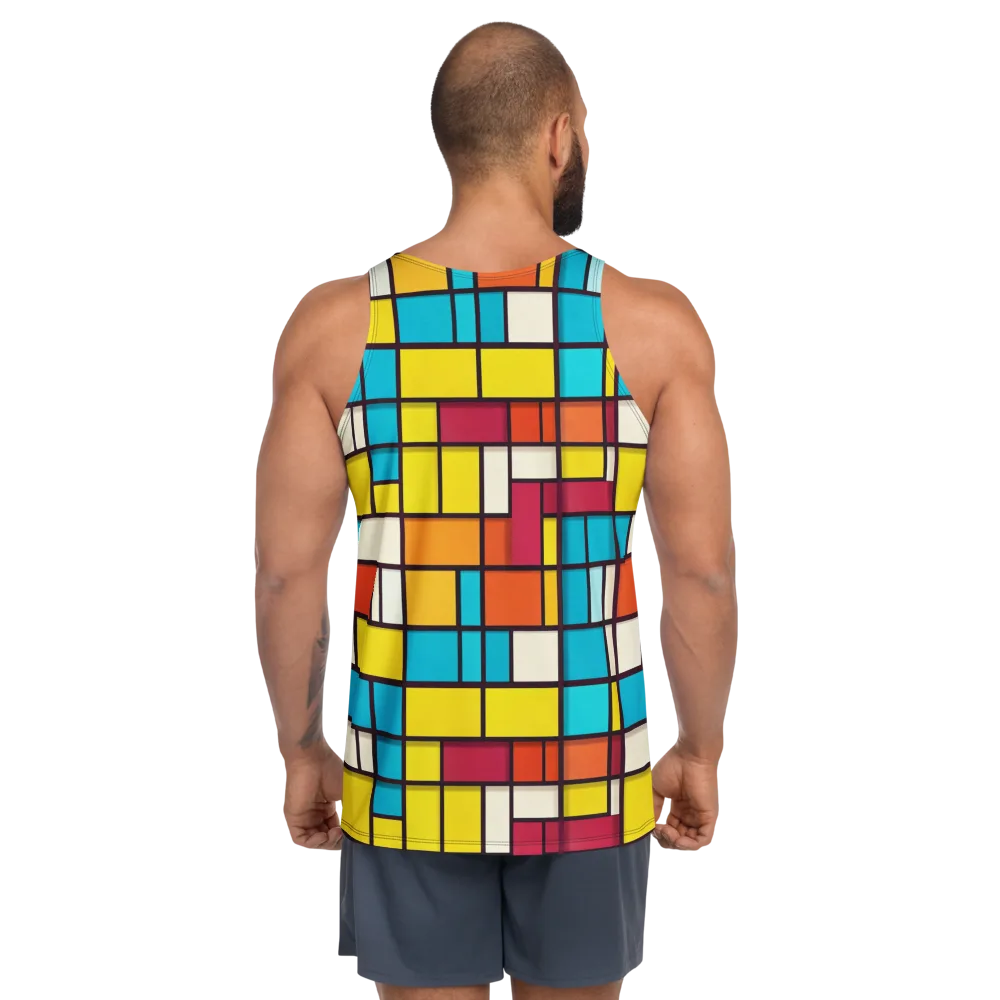 Primary Transit on Men's Tank Top — Back