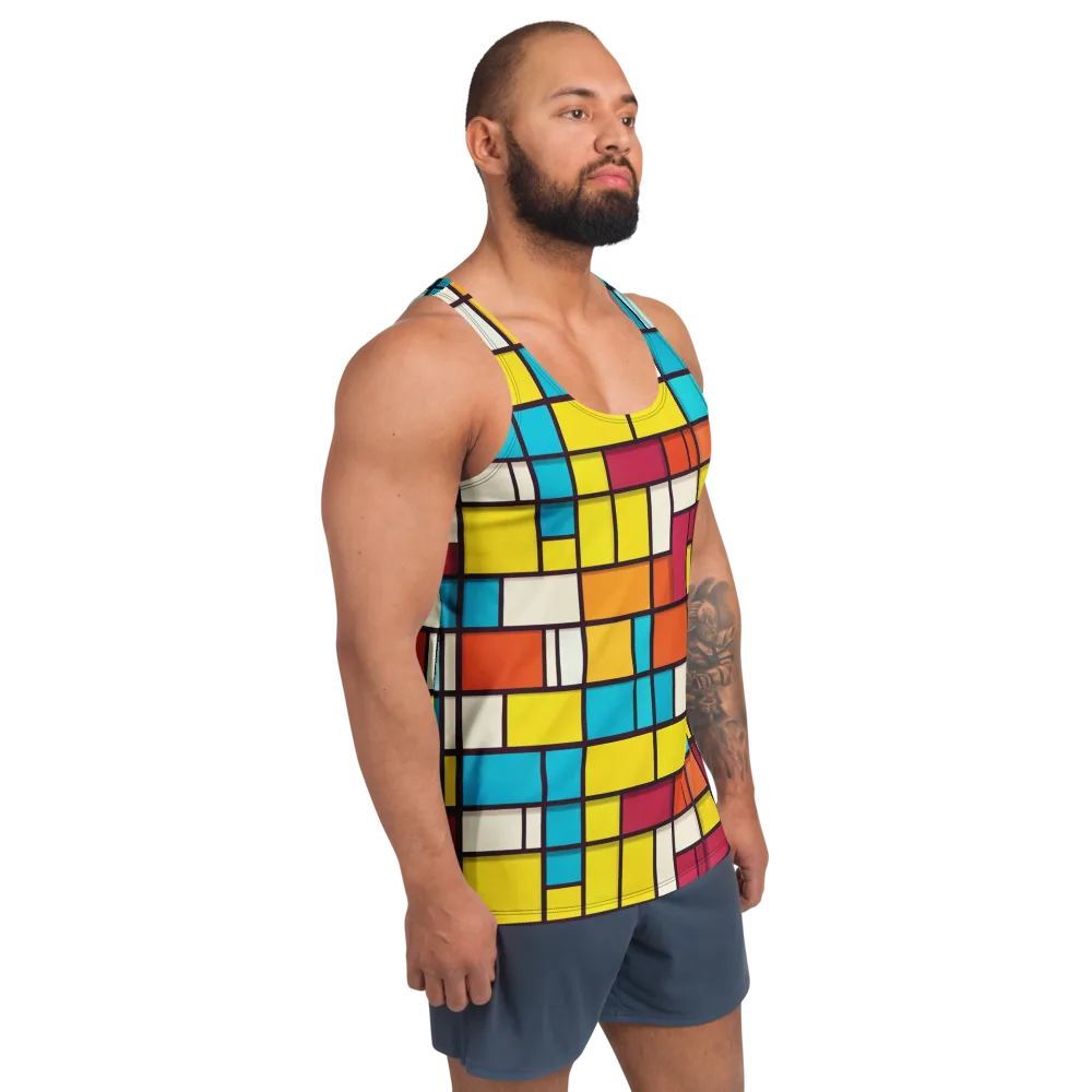 Primary Transit on Men's Tank Top — Right Front